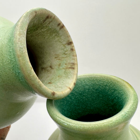 Green Duo Vases