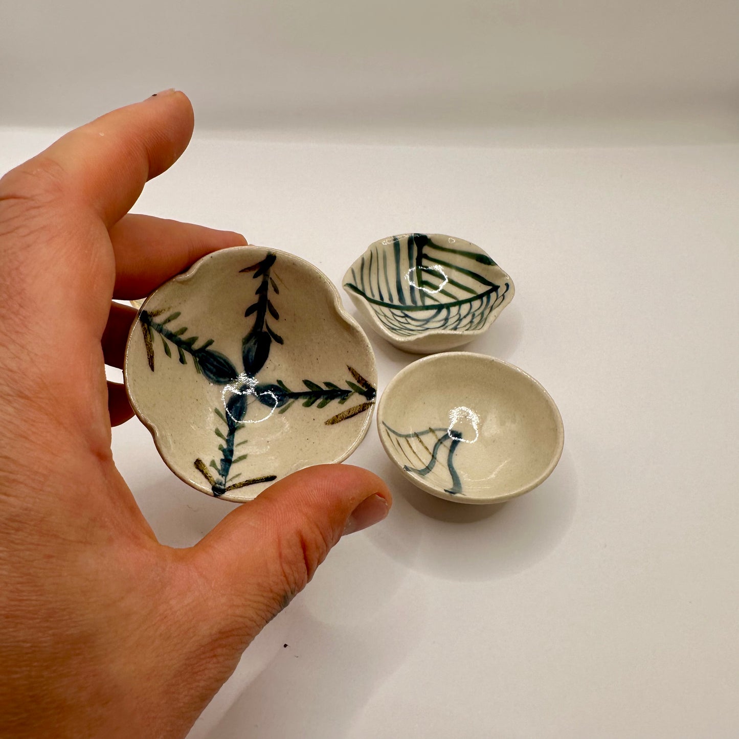 Quartet of small Decorated Bowls