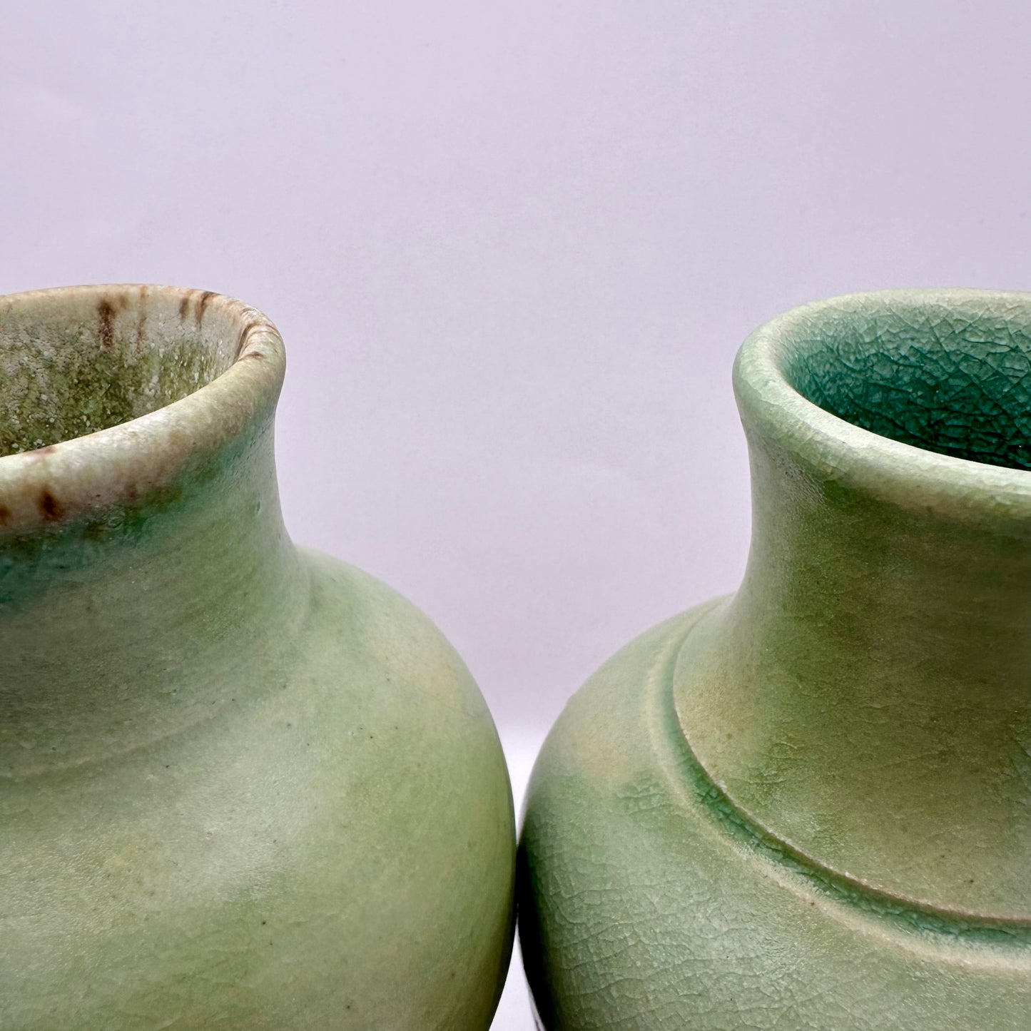 Green Duo Vases