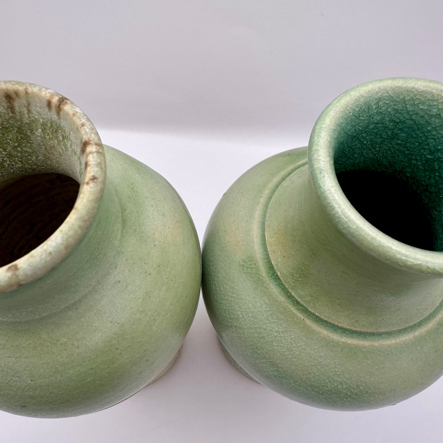 Green Duo Vases